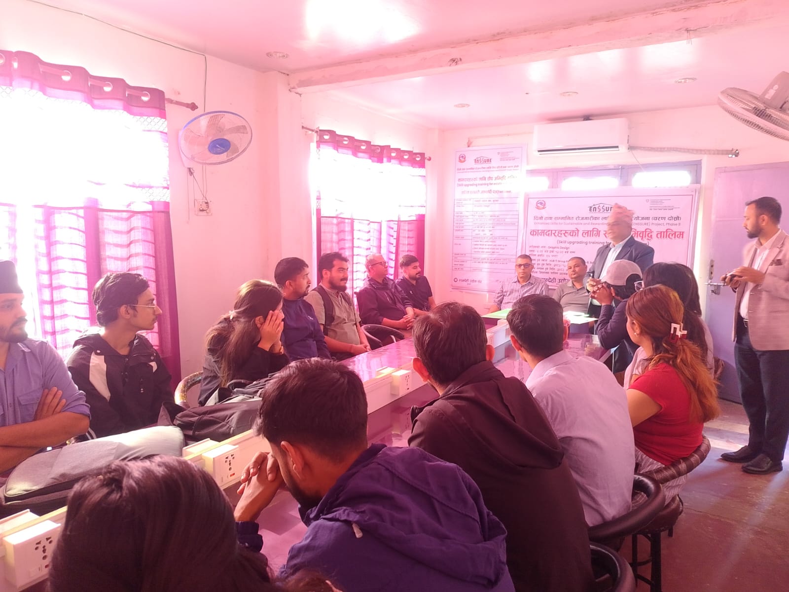 ग्राफिक डिजाइन तालिमको शुभारम्भ ।